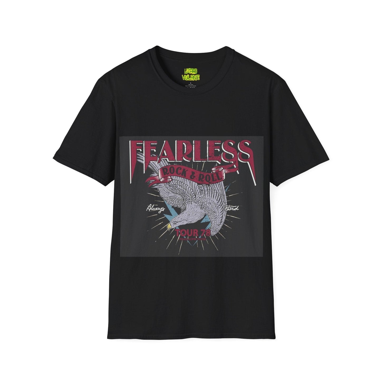 Fearless Rock & Roll Unisex Softstyle T-Shirt - Lizard Vigilante