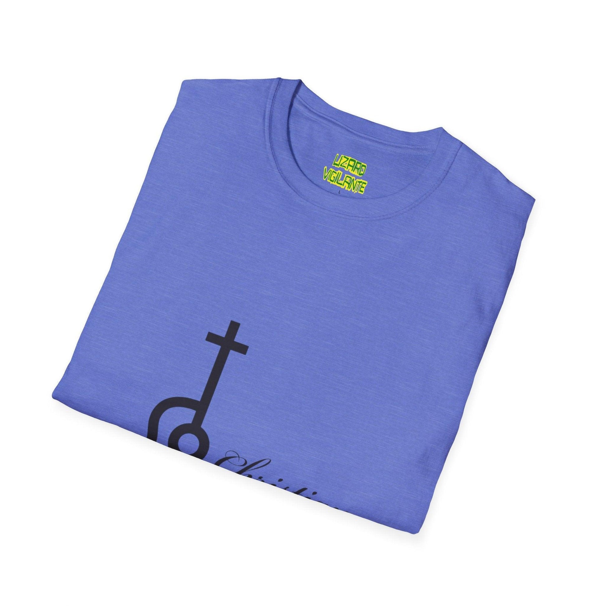 Christian Acoustic Cross Unisex Softstyle T-Shirt - Lizard Vigilante