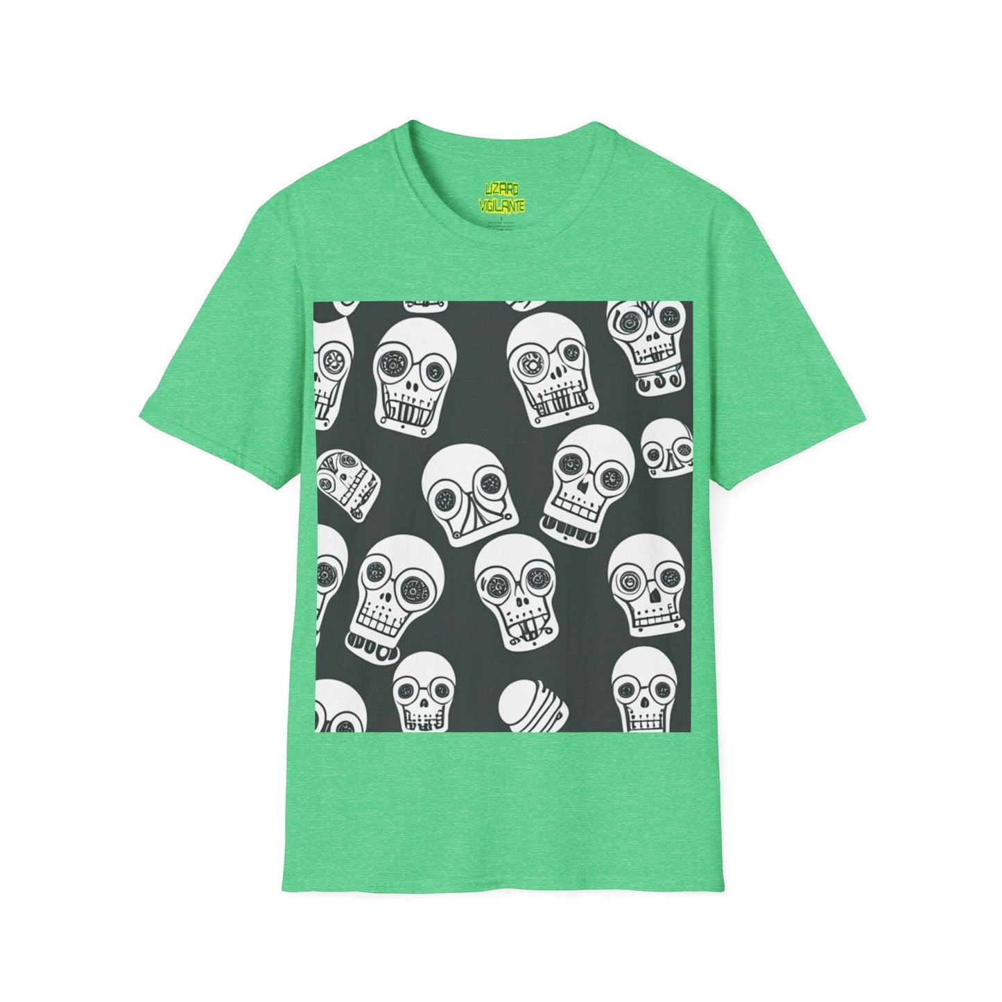 Bot Skulled Unisex Softstyle T-Shirt - Lizard Vigilante