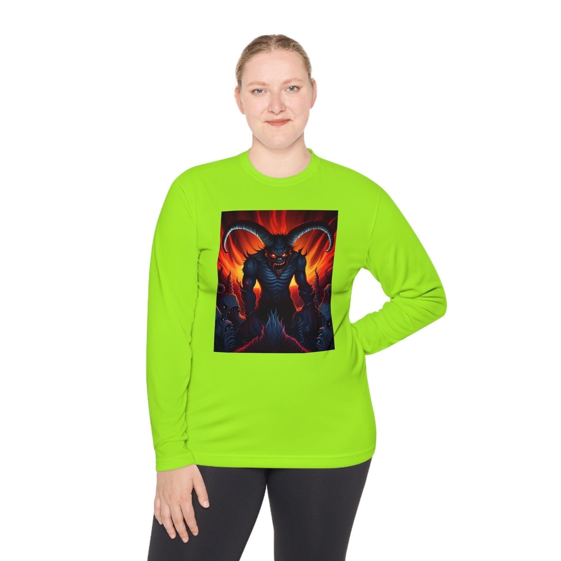 Horny Devil Unisex Lightweight Long Sleeve Tee - Lizard Vigilante