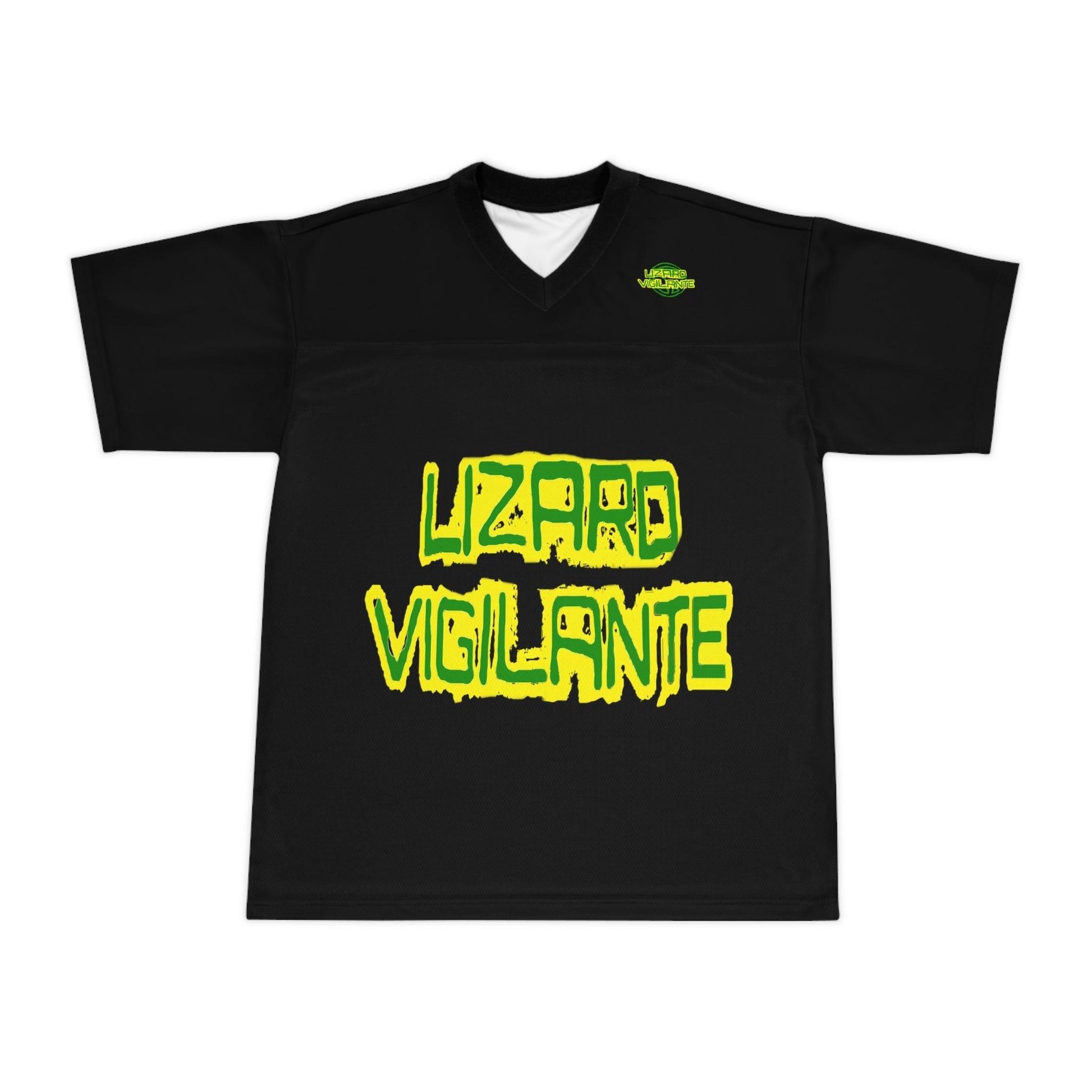 Lizard Vigilante Team 420 Unisex Football Jersey (AOP) - Lizard Vigilante