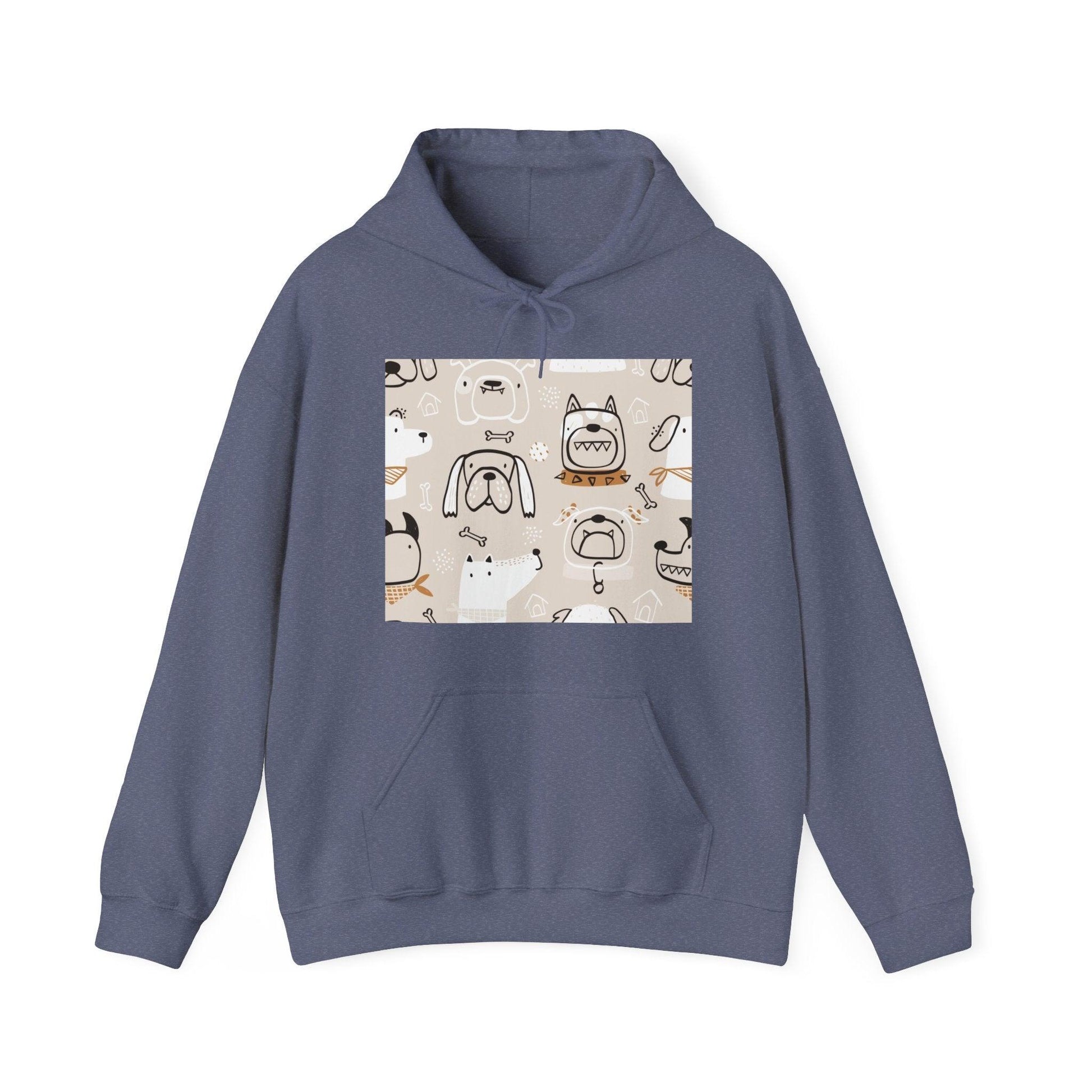 Illustrated Doggers 2 Unisex Heavy Blend™ Hooded Sweatshirt - Premium Hoodie from Printify - Just $39.34! Shop now at Lizard Vigilante