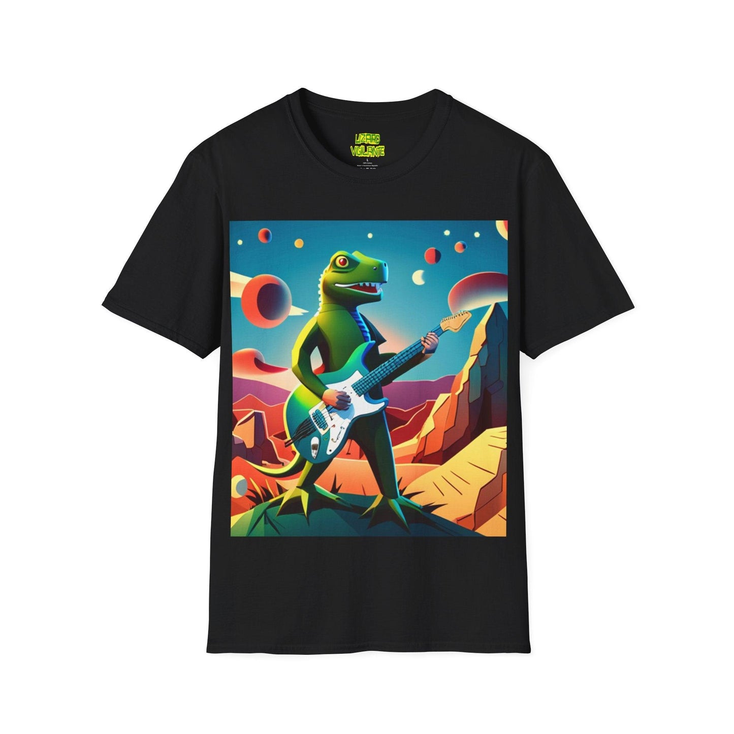 Lizard Vigilante Strats Unisex Softstyle T-Shirt - Lizard Vigilante