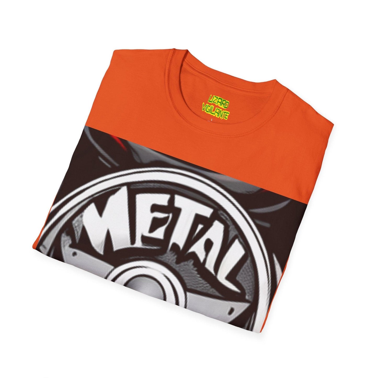 METAL Puree' Logo Unisex Softstyle T-Shirt - Lizard Vigilante