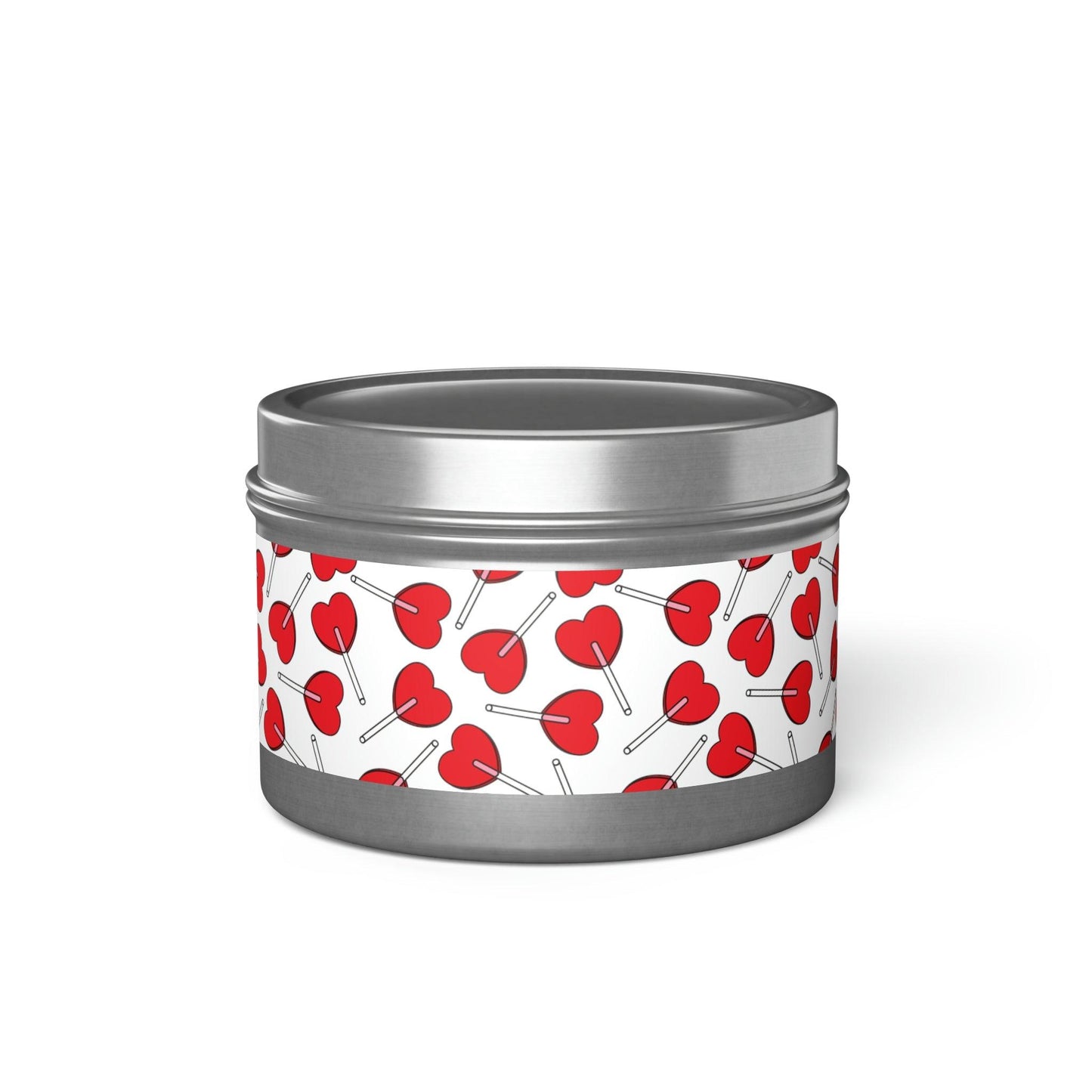 Heart Lollipop Valentine’s Day Suckers Tin Candles - Lizard Vigilante