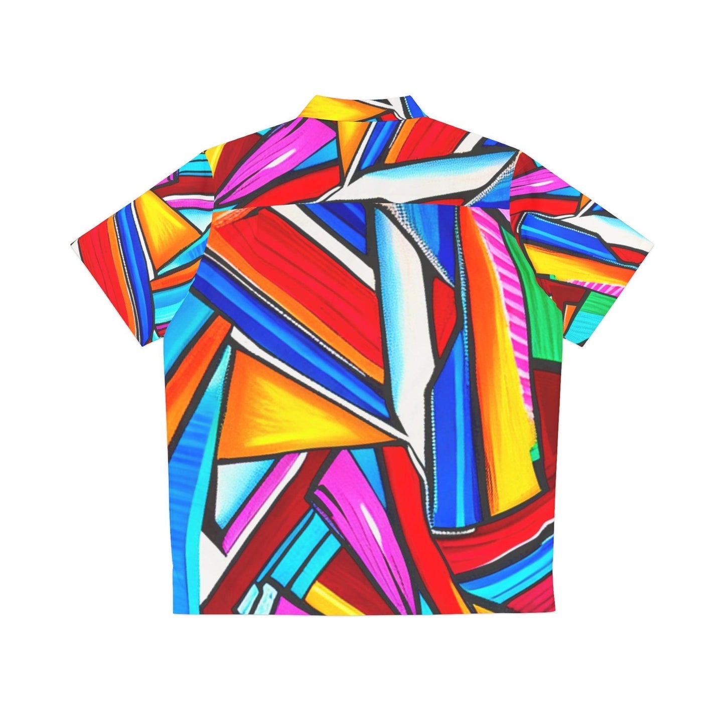 Geometrocide Men's Hawaiian Shirt - Lizard Vigilante