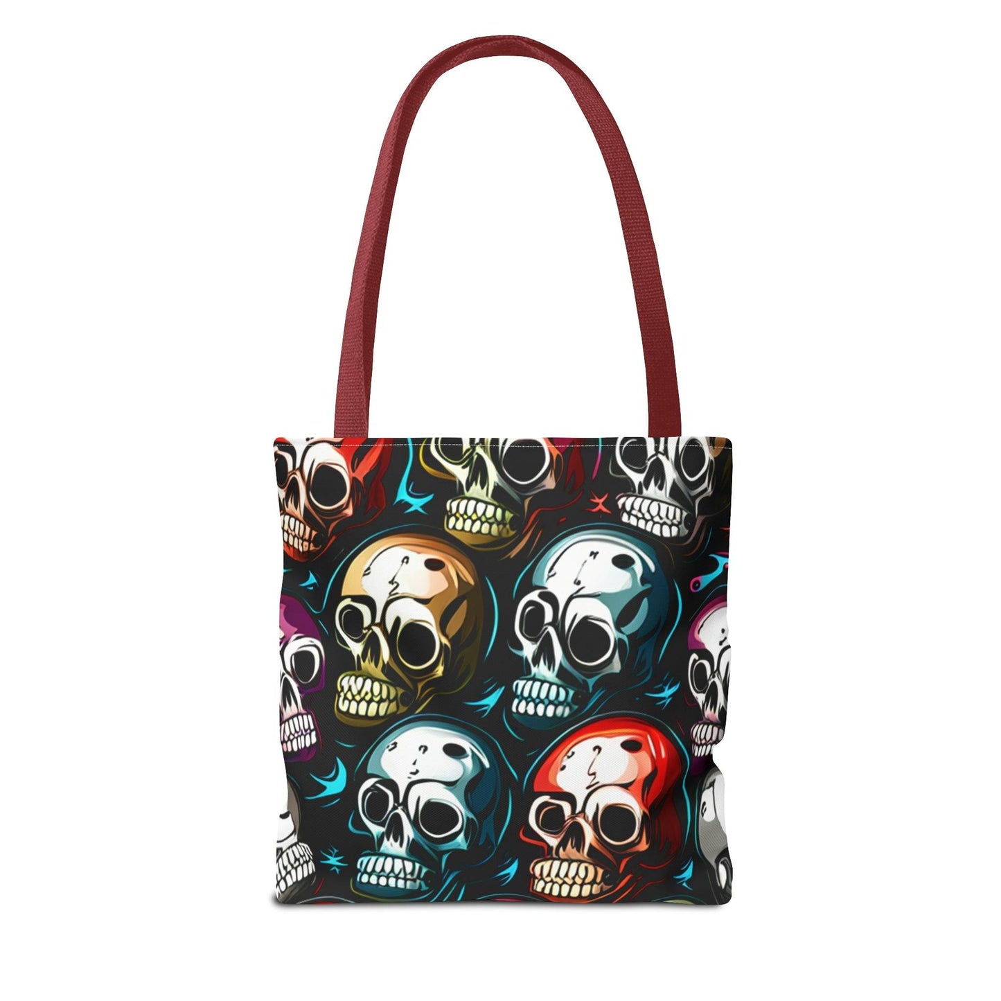 Death Metal Skulls Tote Bag (AOP) - Lizard Vigilante