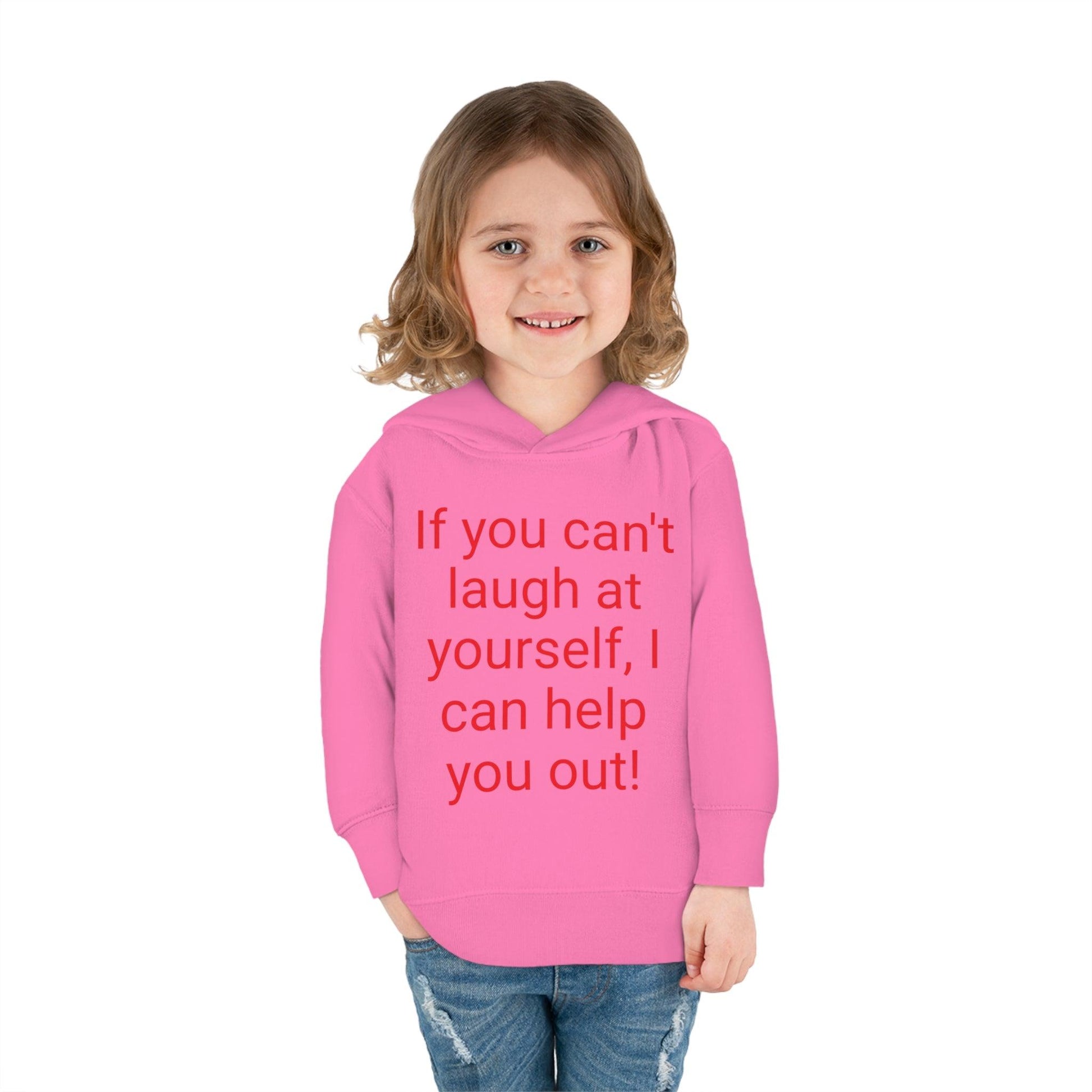 If You Can't laugh Toddler Pullover Fleece Hoodie - Lizard Vigilante