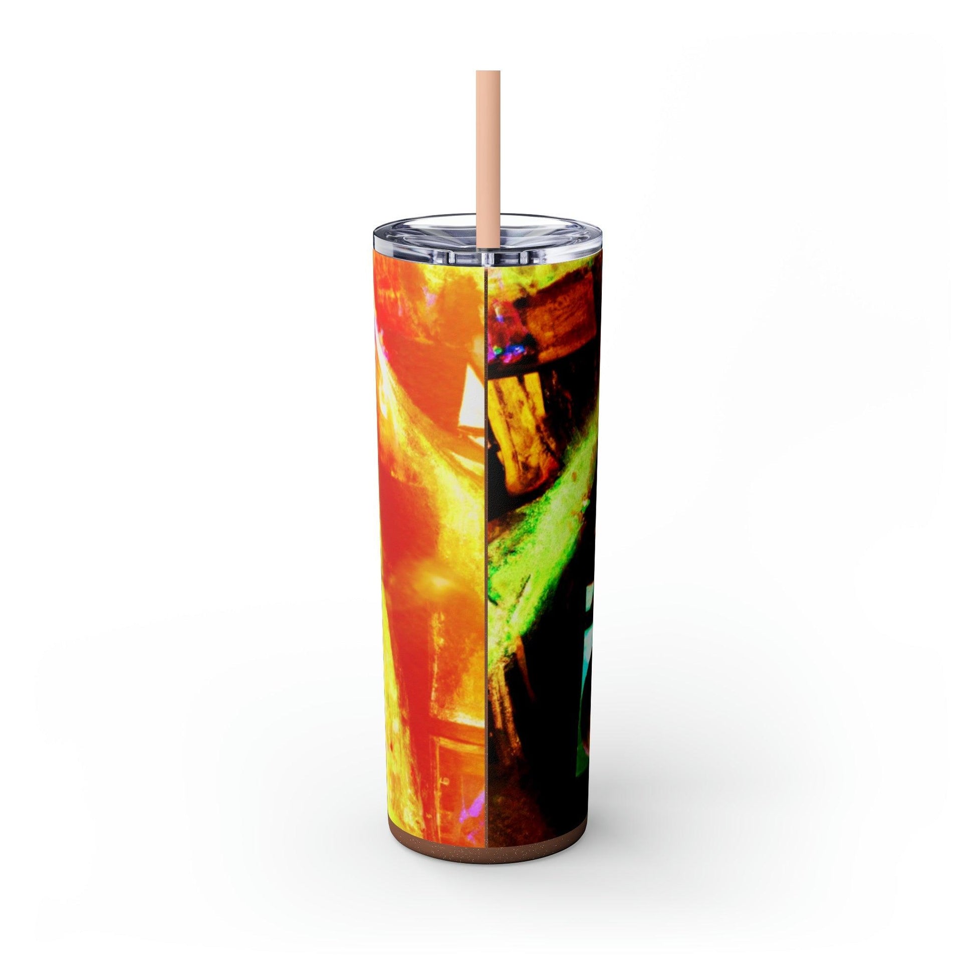 Prison BoomBox Light Burst Skinny Tumbler with Straw, 20oz - Lizard Vigilante