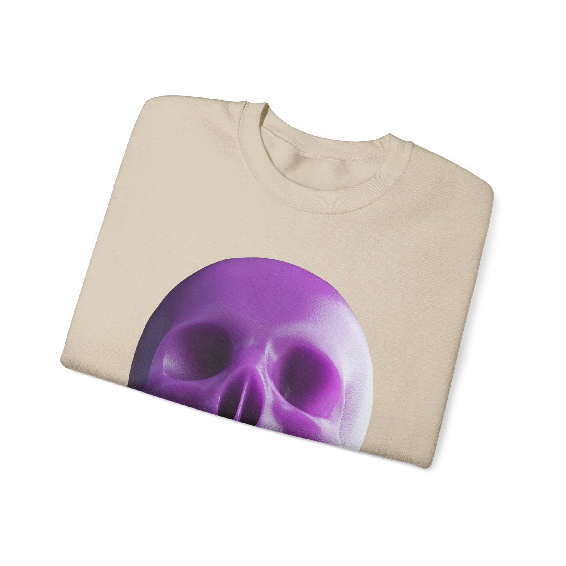 The Purple Skull of Glory Unisex Heavy Blend™ Crewneck Sweatshirt - Lizard Vigilante