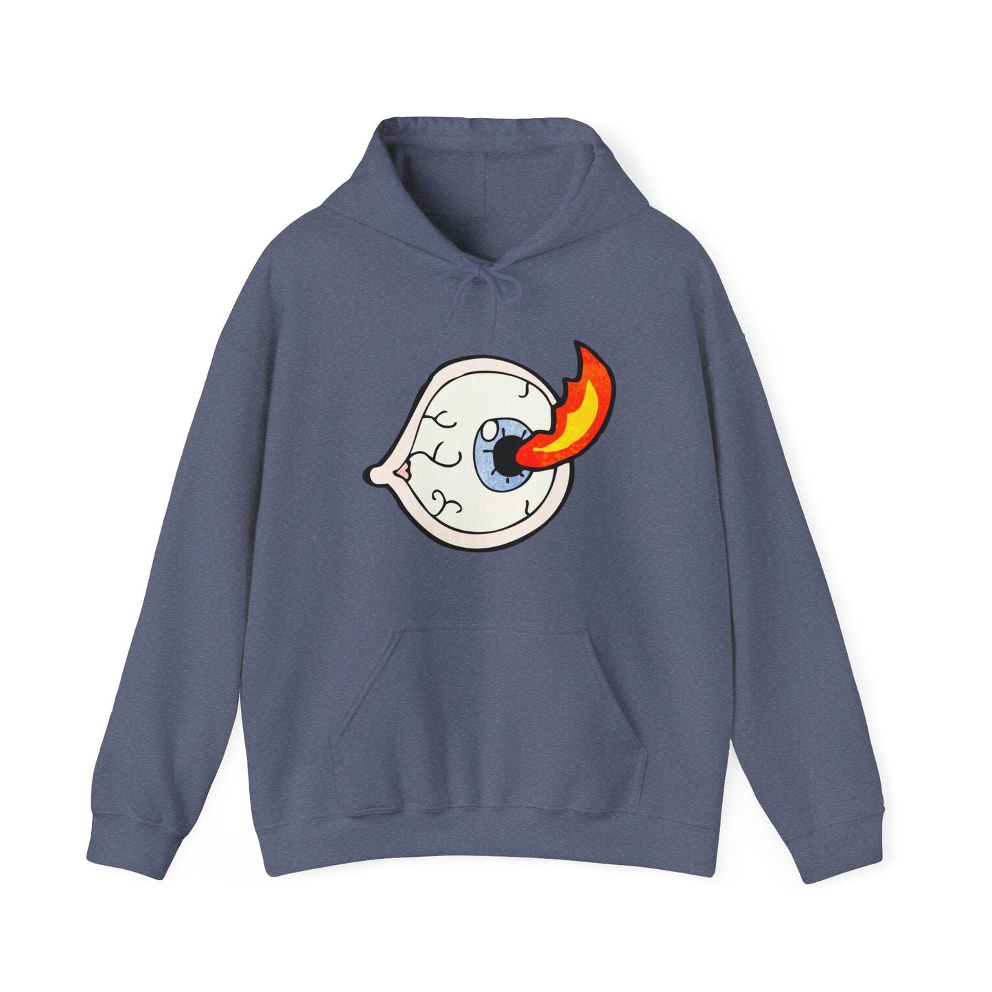 Eyeball Torch Unisex Heavy Blend™ Hooded Sweatshirt - Lizard Vigilante