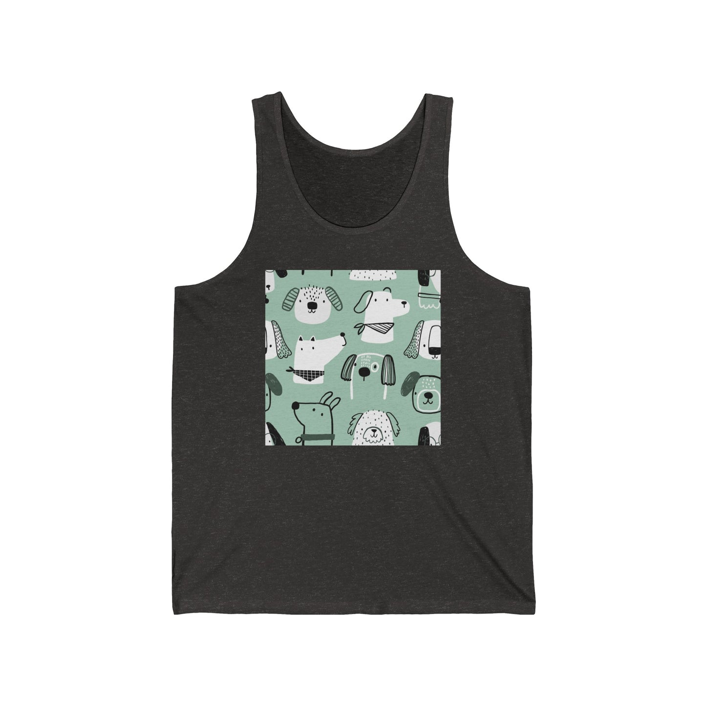 Illustrated Doggers Unisex Jersey Tank - Premium Tank Top from Printify - Just $32.74! Shop now at Lizard Vigilante