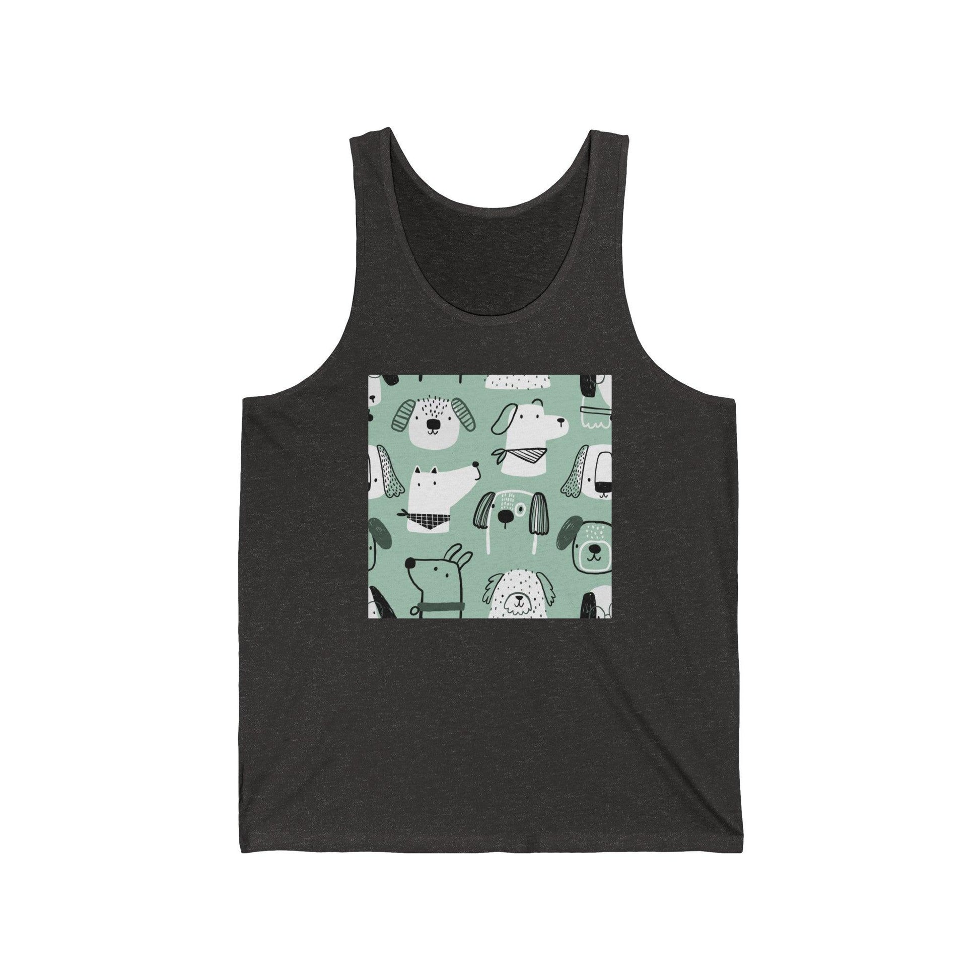 Illustrated Doggers Unisex Jersey Tank - Premium Tank Top from Printify - Just $32.74! Shop now at Lizard Vigilante