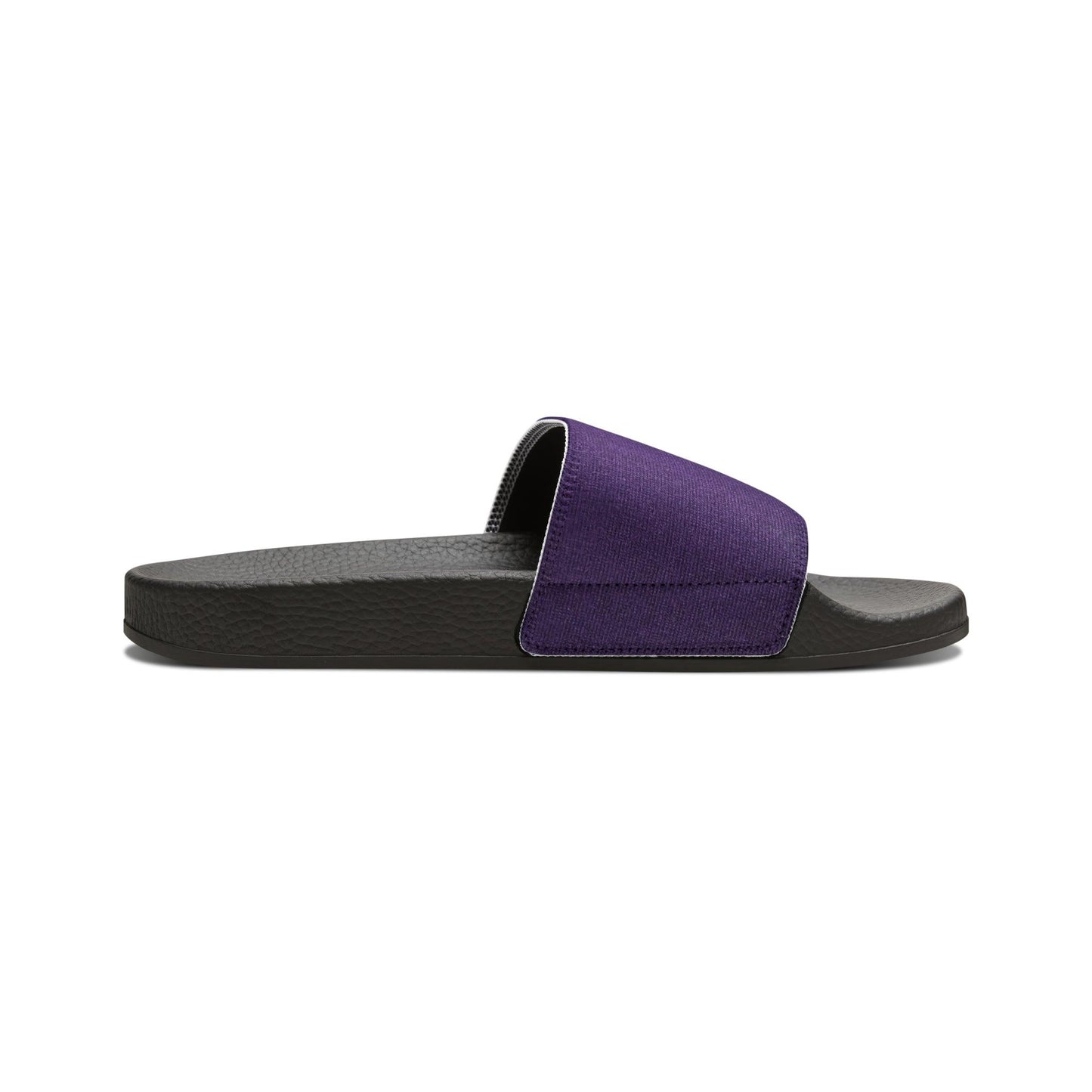 Faux Purple Silk Youth PU Slide Sandals - Lizard Vigilante