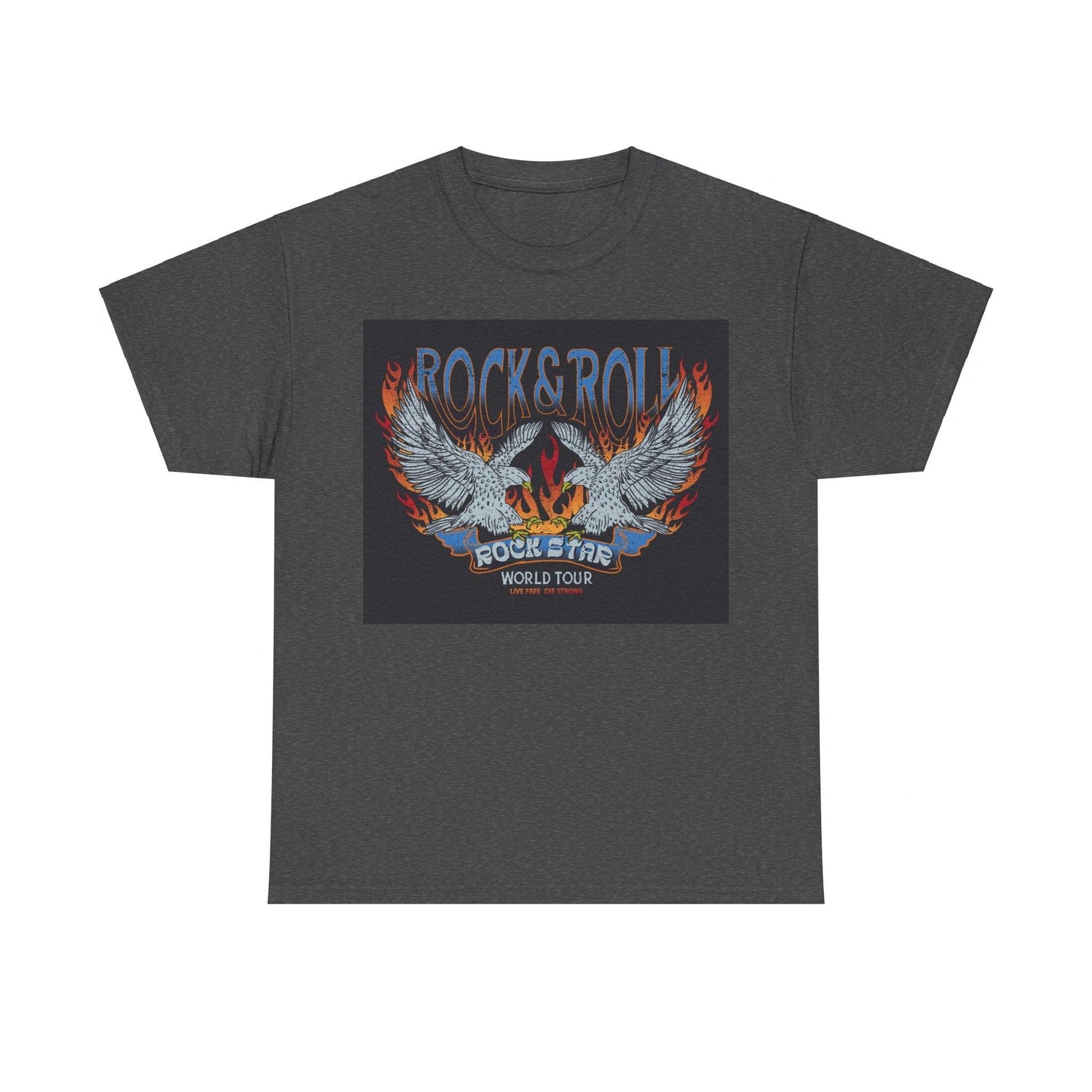 Rock & Roll Rock Star Unisex Heavy Cotton Tee - Lizard Vigilante