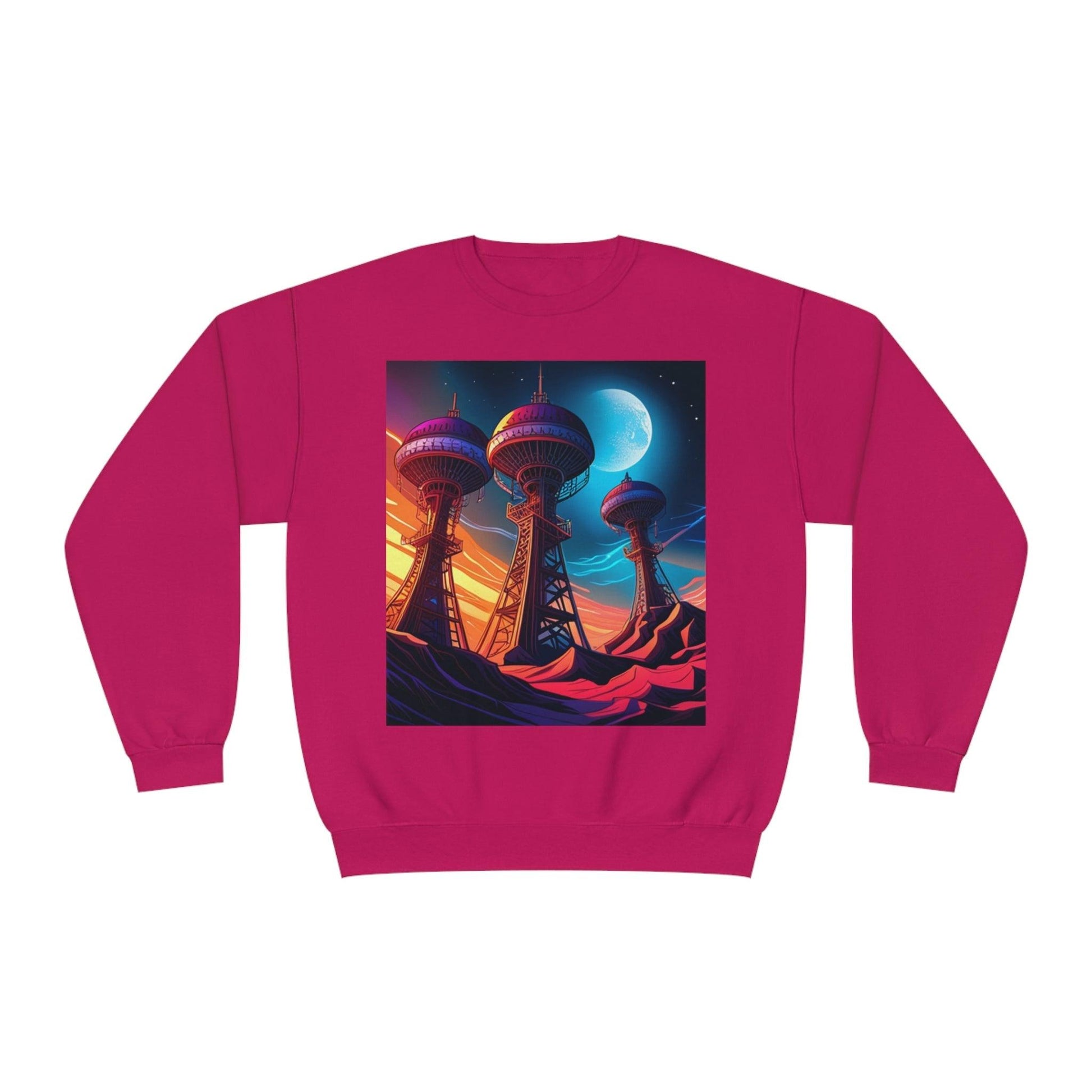 Interplanetary Communication Unisex NuBlend® Crewneck Sweatshirt - Lizard Vigilante