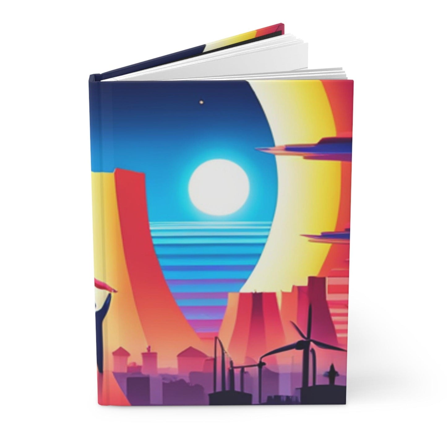 Nuclear Wind Hardcover Journal Matte - Lizard Vigilante