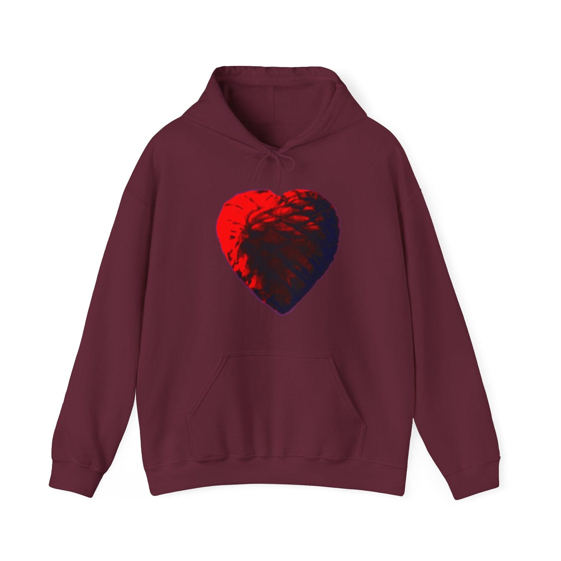 Valentine Heartart Unisex Heavy Blend™ Hooded Sweatshirt - Lizard Vigilante