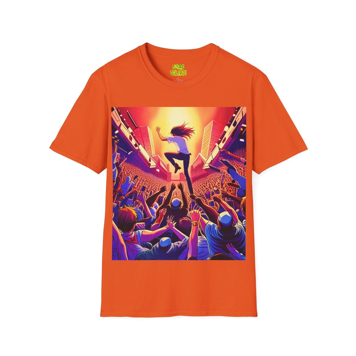 An UnMellow Concert Unisex Softstyle T-Shirt - Lizard Vigilante