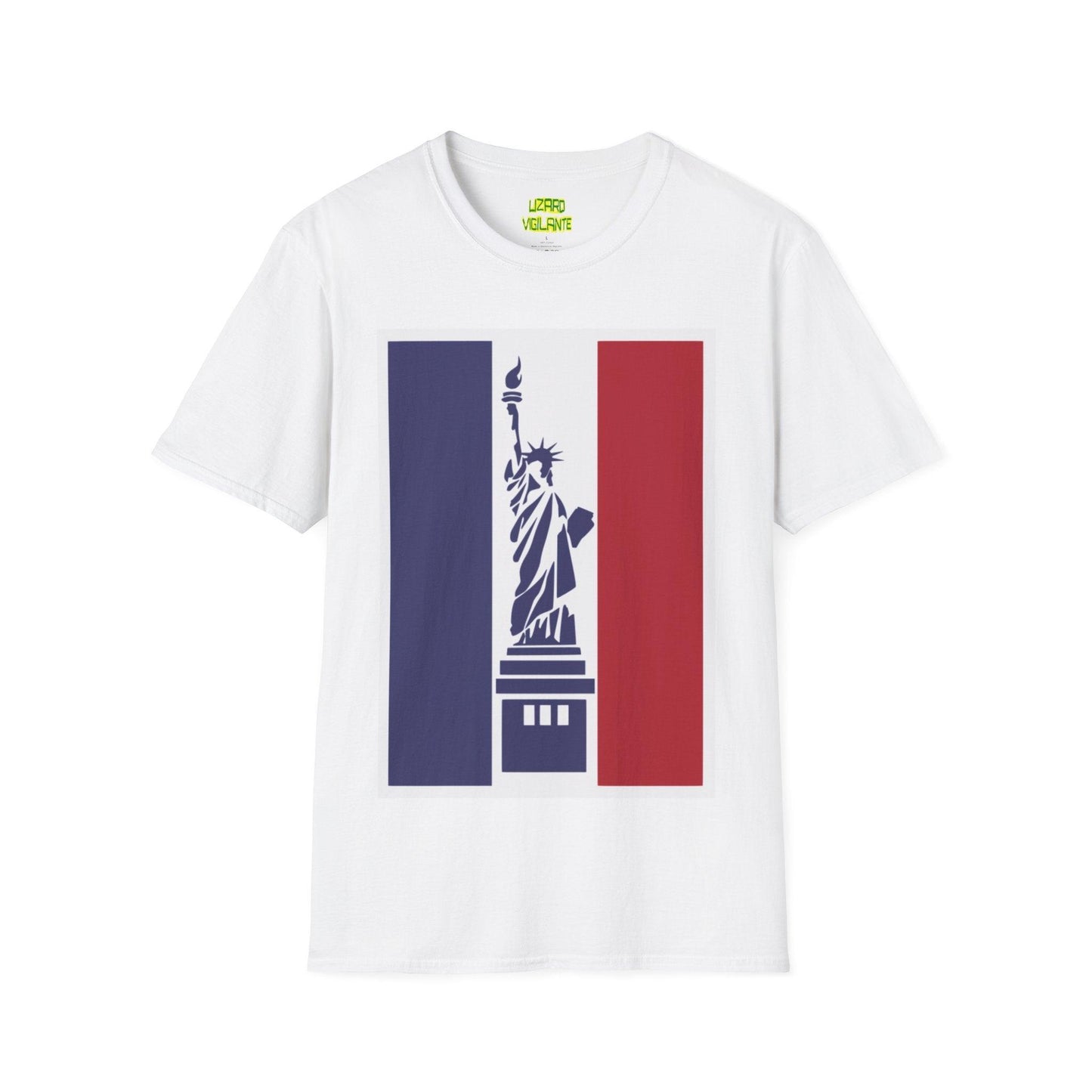 Statue of Liberty Graphic Unisex Softstyle T-Shirt - Lizard Vigilante