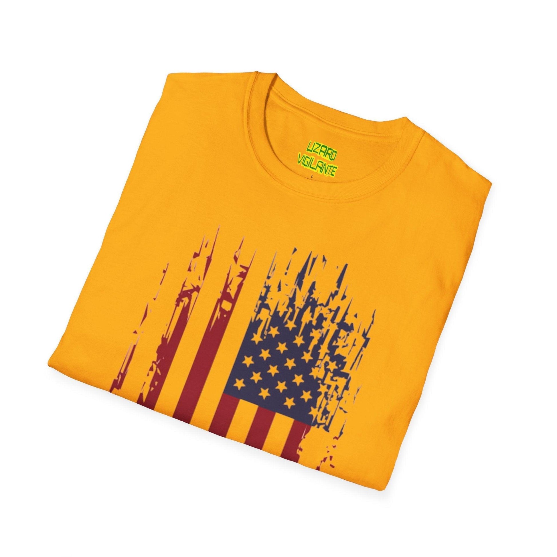 Old Glory Graphic Unisex Softstyle T-Shirt - Lizard Vigilante