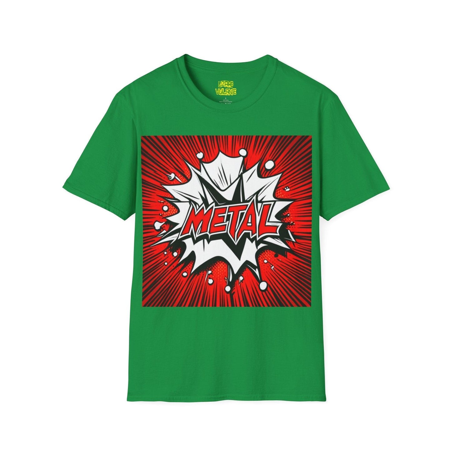 METAL Cartoon Blaster Unisex Softstyle T-Shirt - Lizard Vigilante