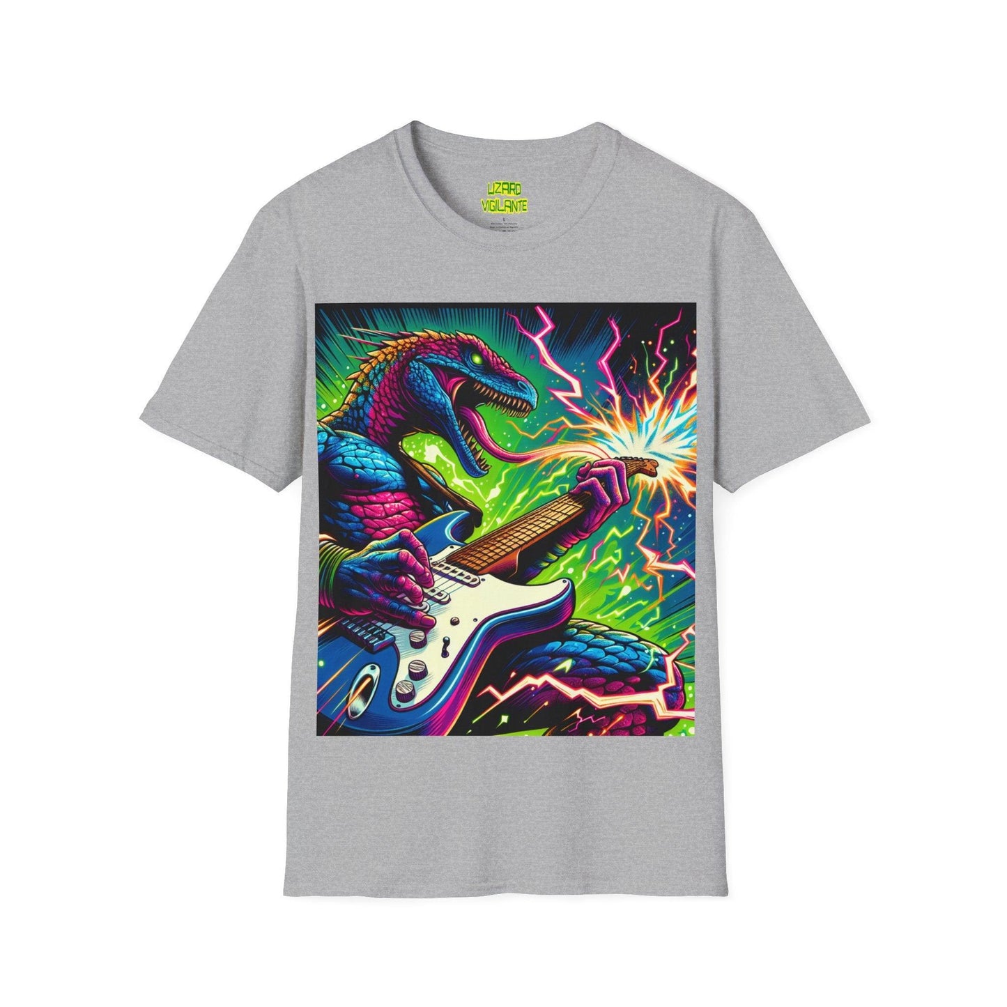 Lizard RockStar Unisex Softstyle T-Shirt - Premium T-Shirt from Printify - Just $24.71! Shop now at Lizard Vigilante