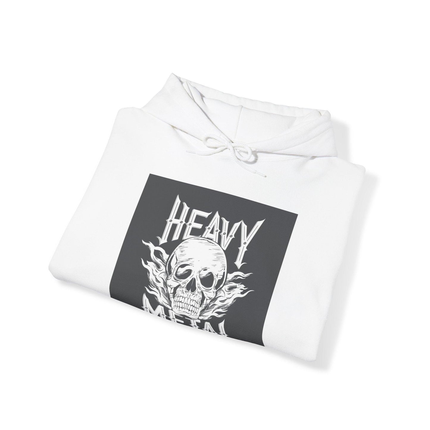 Heavy Metal Skull Unisex Heavy Blend™ Hooded Sweatshirt - Lizard Vigilante