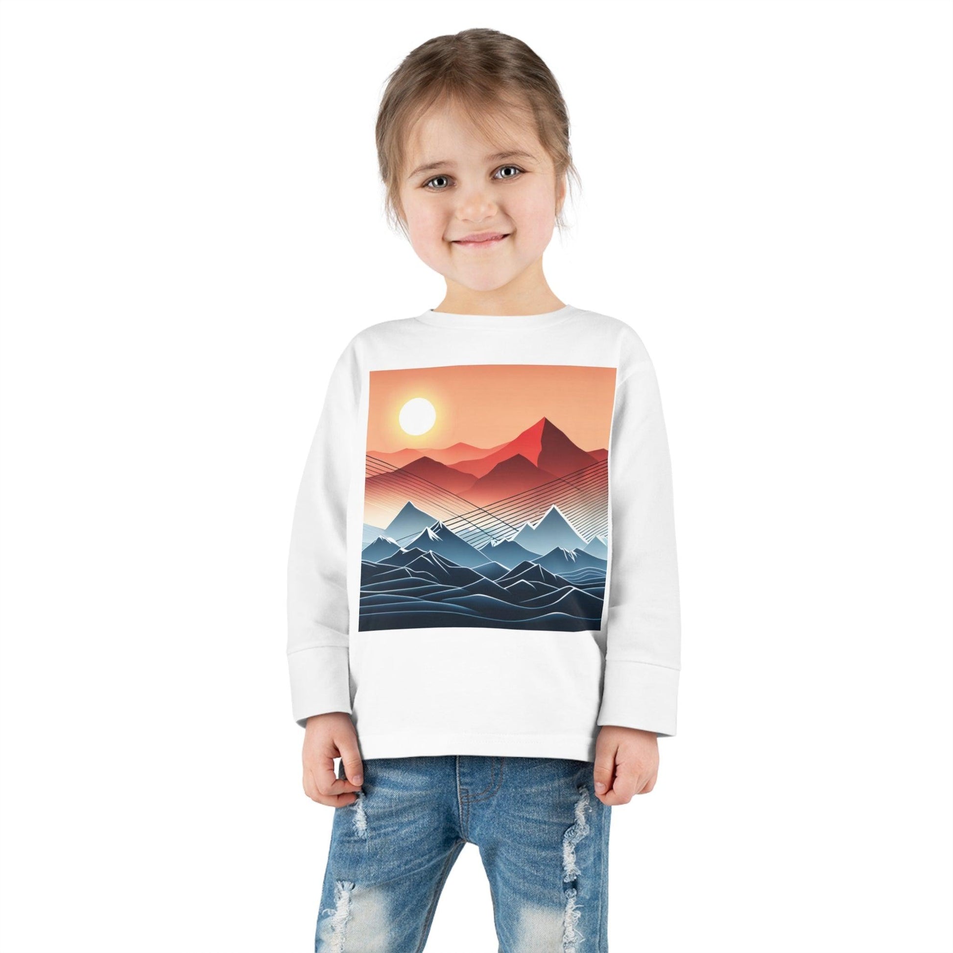 Desert Mountain Toddler Long Sleeve Tee - Lizard Vigilante