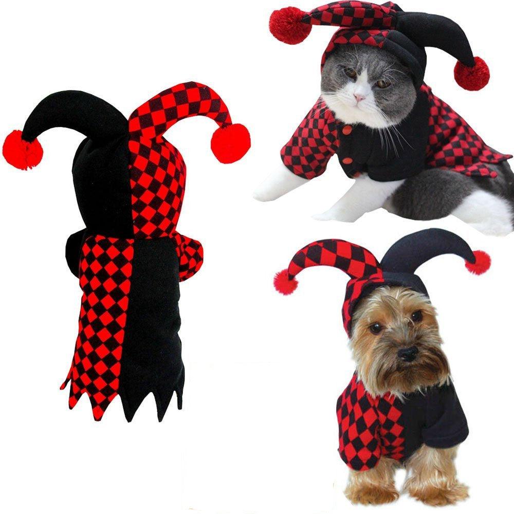 Funny Clown Pet Costume: The Ultimate Halloween Dress-Up For Your Furry Friend