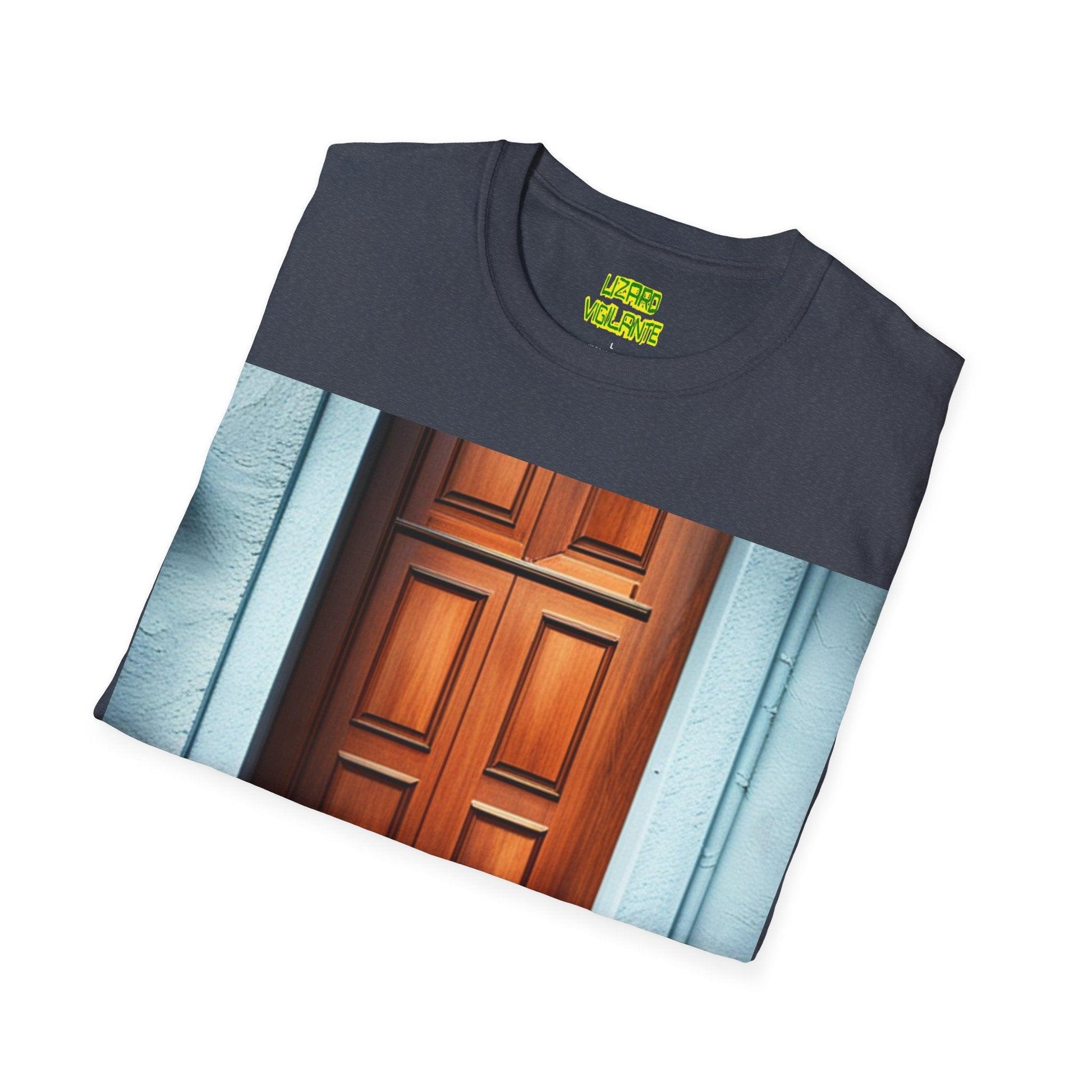 Dogs at the Door Unisex Softstyle T-Shirt - Lizard Vigilante