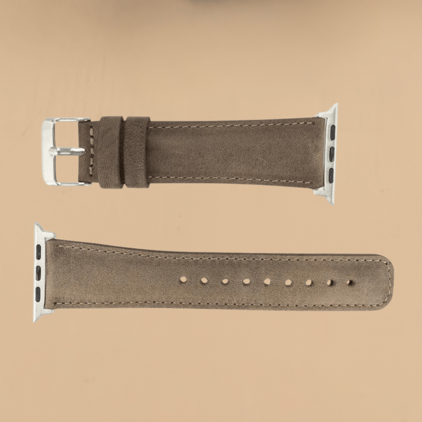 Apple Watch Brown Leather Strap - Boston