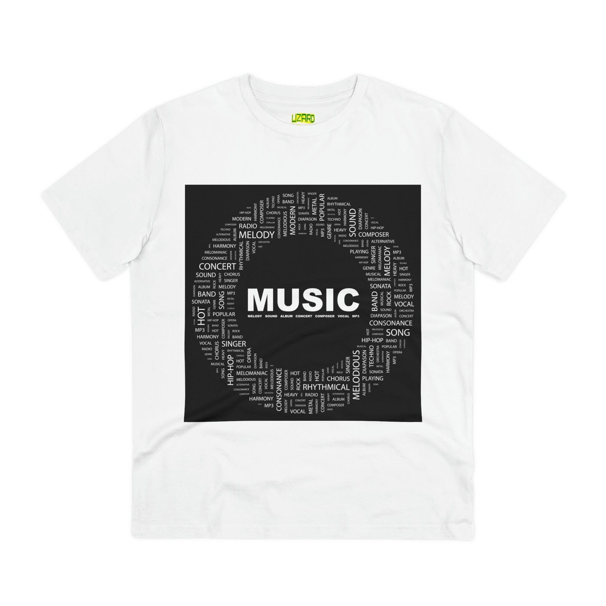 Music Circ Graphic Organic Creator T-shirt - Unisex - Lizard Vigilante