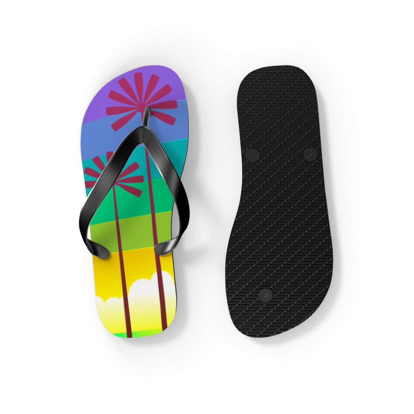 Palm Treed Flip Flops - Lizard Vigilante