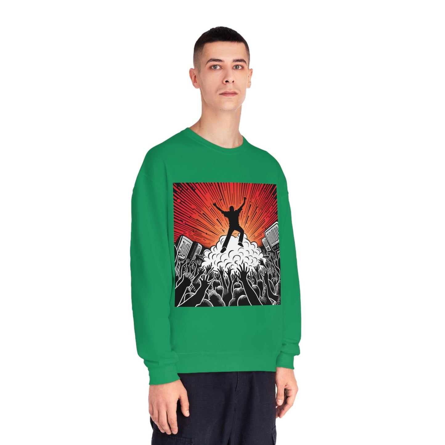 Metal Concert Unisex NuBlend® Crewneck Sweatshirt - Lizard Vigilante