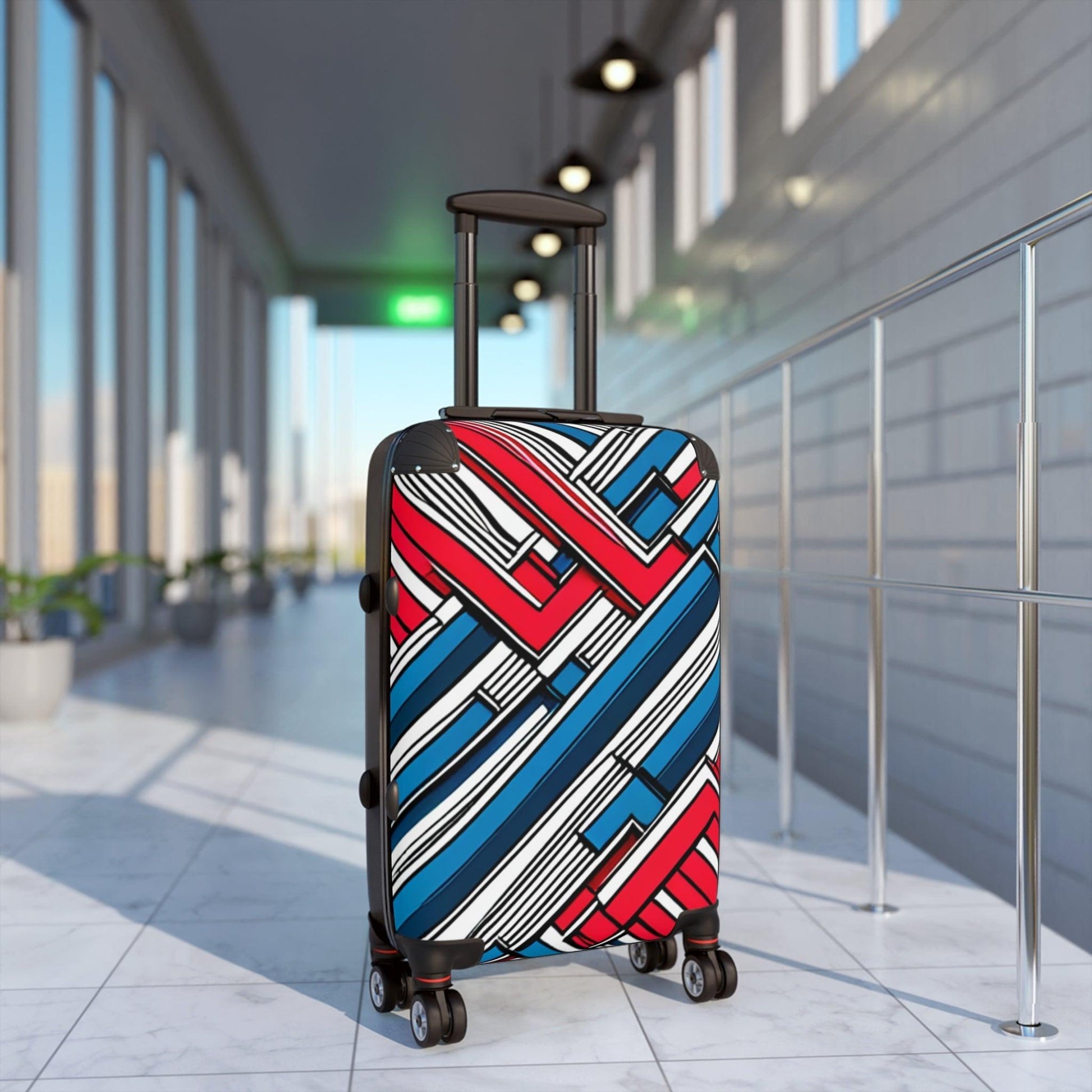 Geometric Patriot Suitcase - Lizard Vigilante