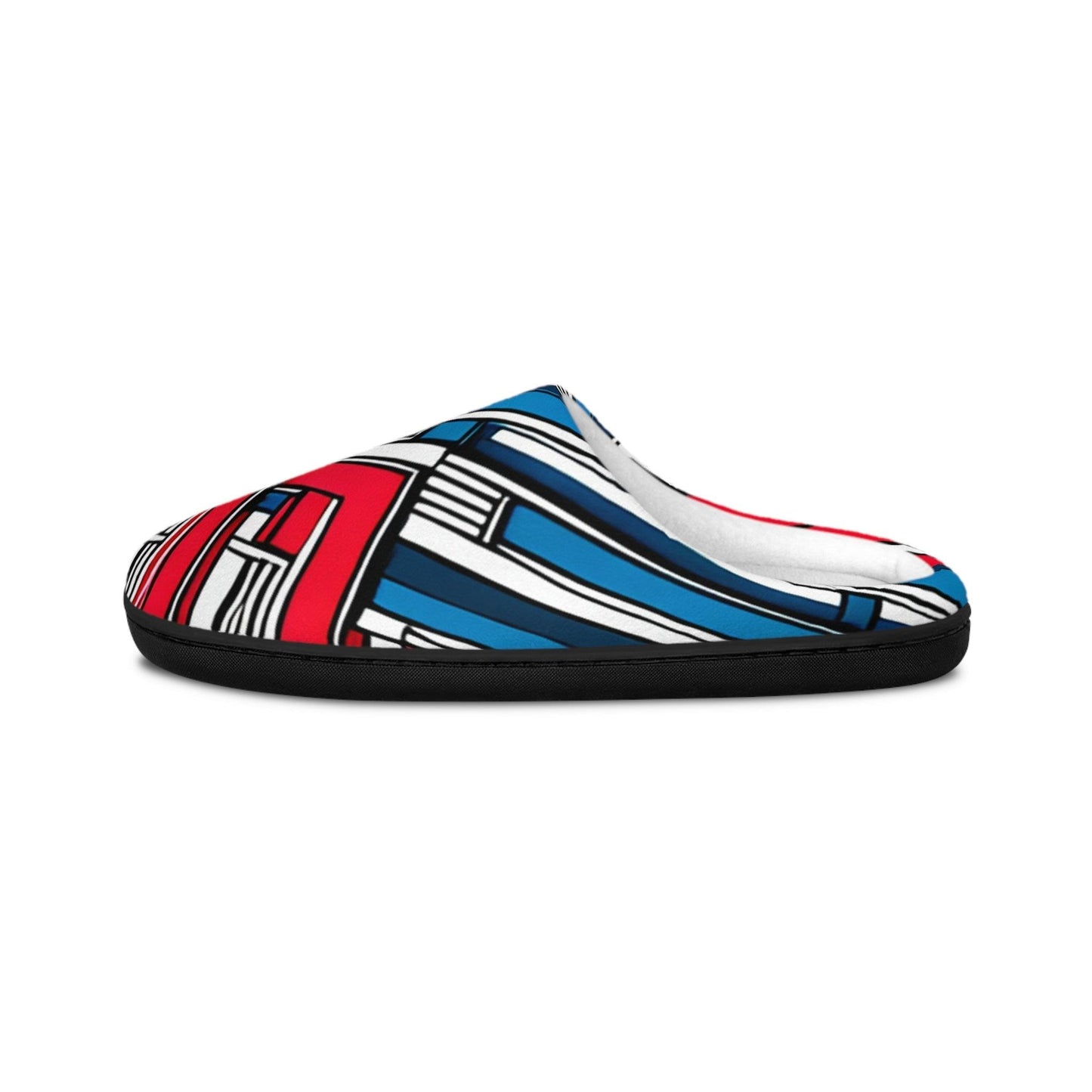 Geometric Patriot Men's Indoor Slippers - Lizard Vigilante