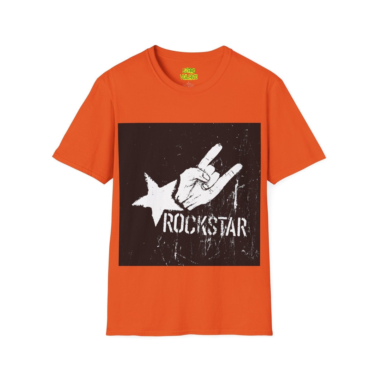 Rockstar Hand Sign Unisex Softstyle T-Shirt - Lizard Vigilante