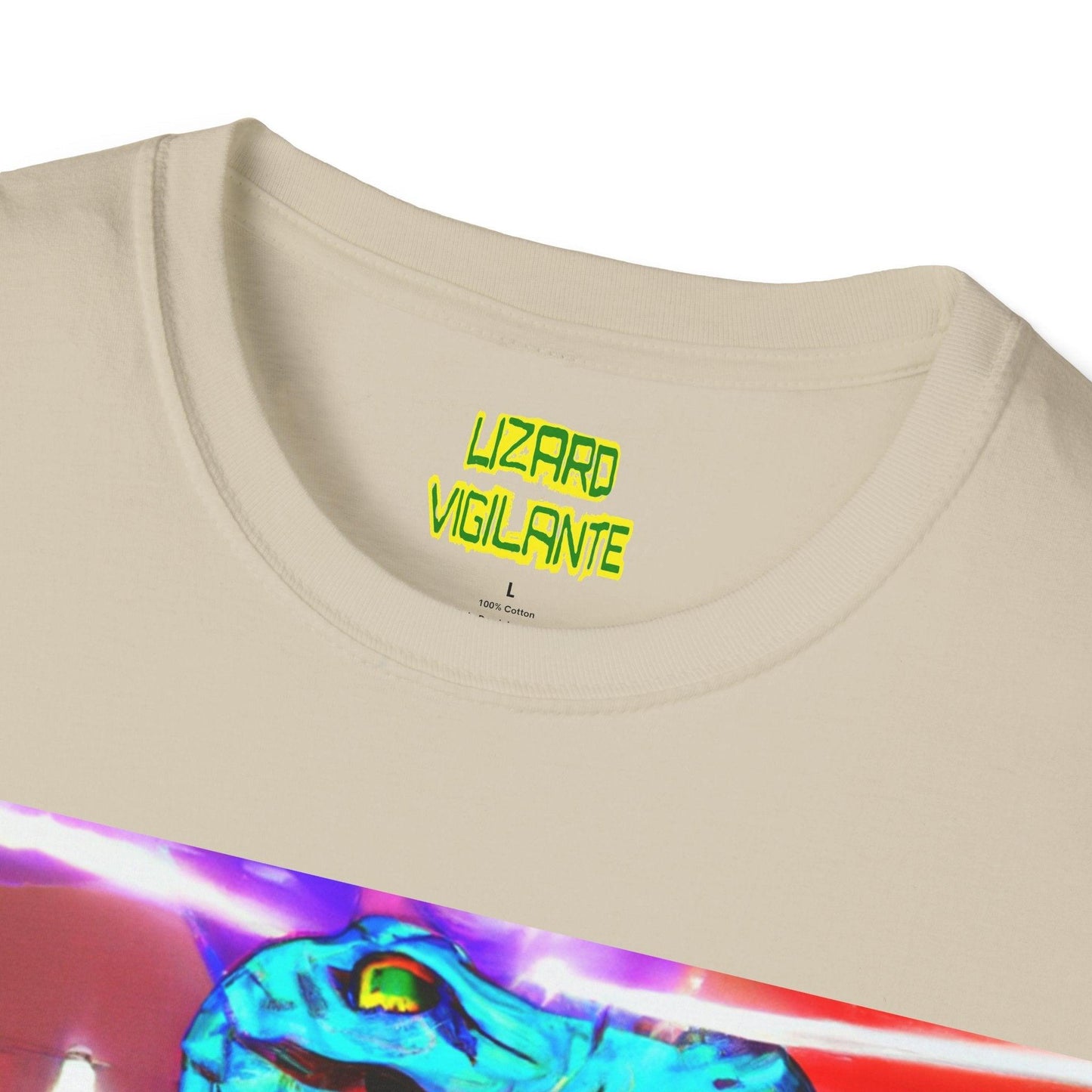 Lizard Vigilante Lightning Unisex Softstyle T-Shirt - Lizard Vigilante