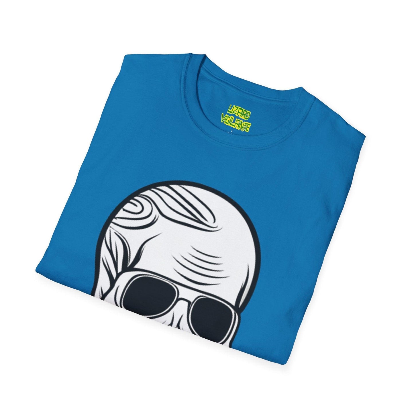 Skull Portrait Unisex Softstyle T-Shirt - Lizard Vigilante