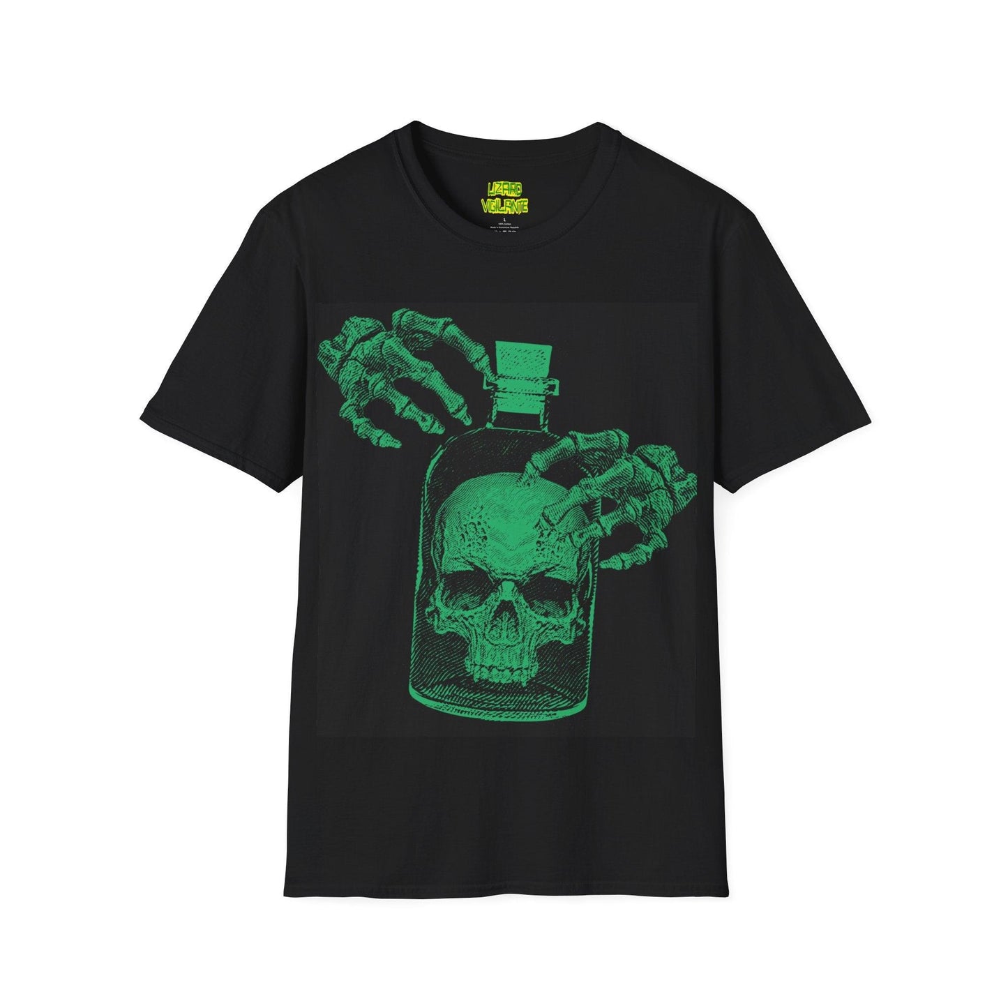 Skull in a Jar Unisex Softstyle T-Shirt - Lizard Vigilante