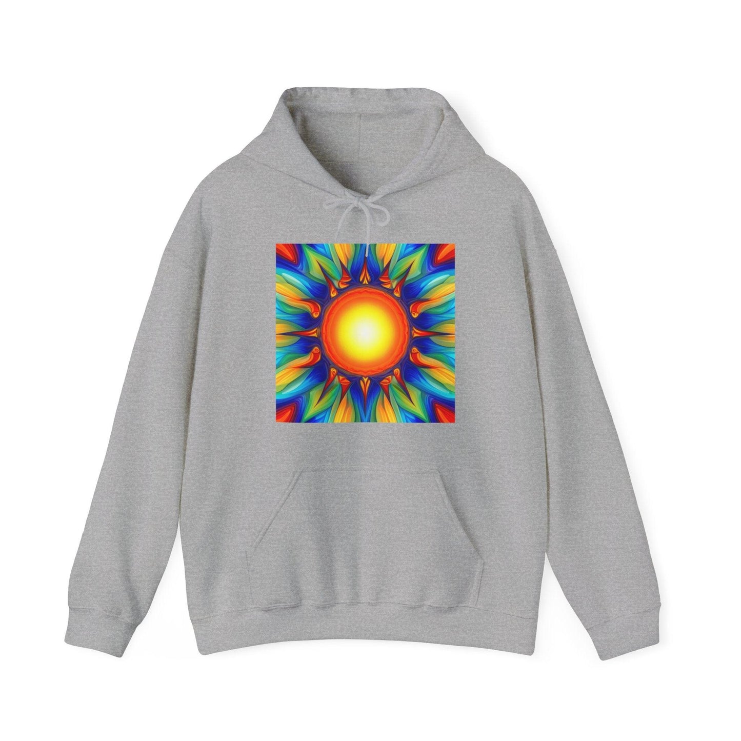 Psychedelic Sun Unisex Heavy Blend™ Hooded Sweatshirt - Lizard Vigilante