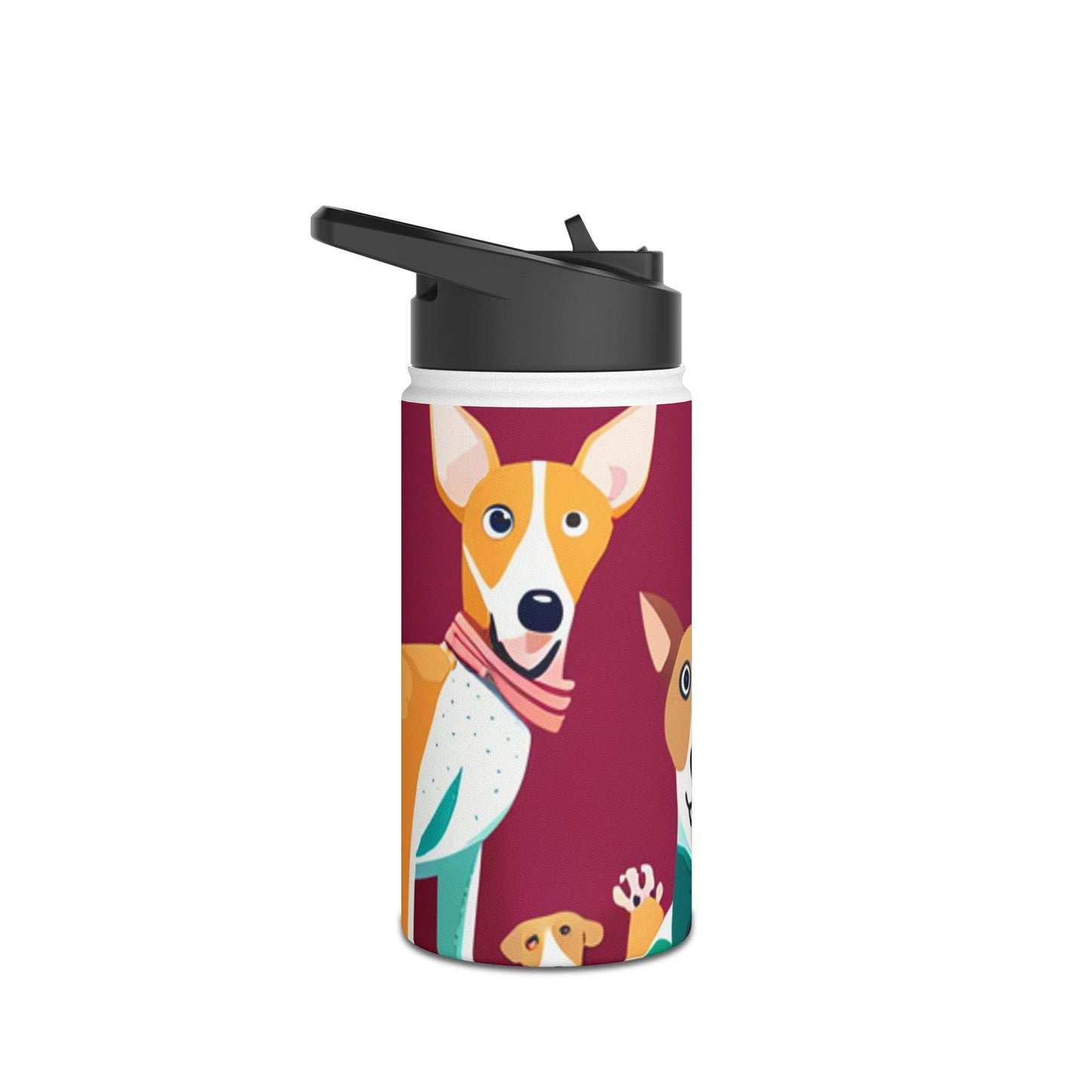 Illustrated by Doggie Stainless Steel Water Bottle, Standard Lid - Lizard Vigilante