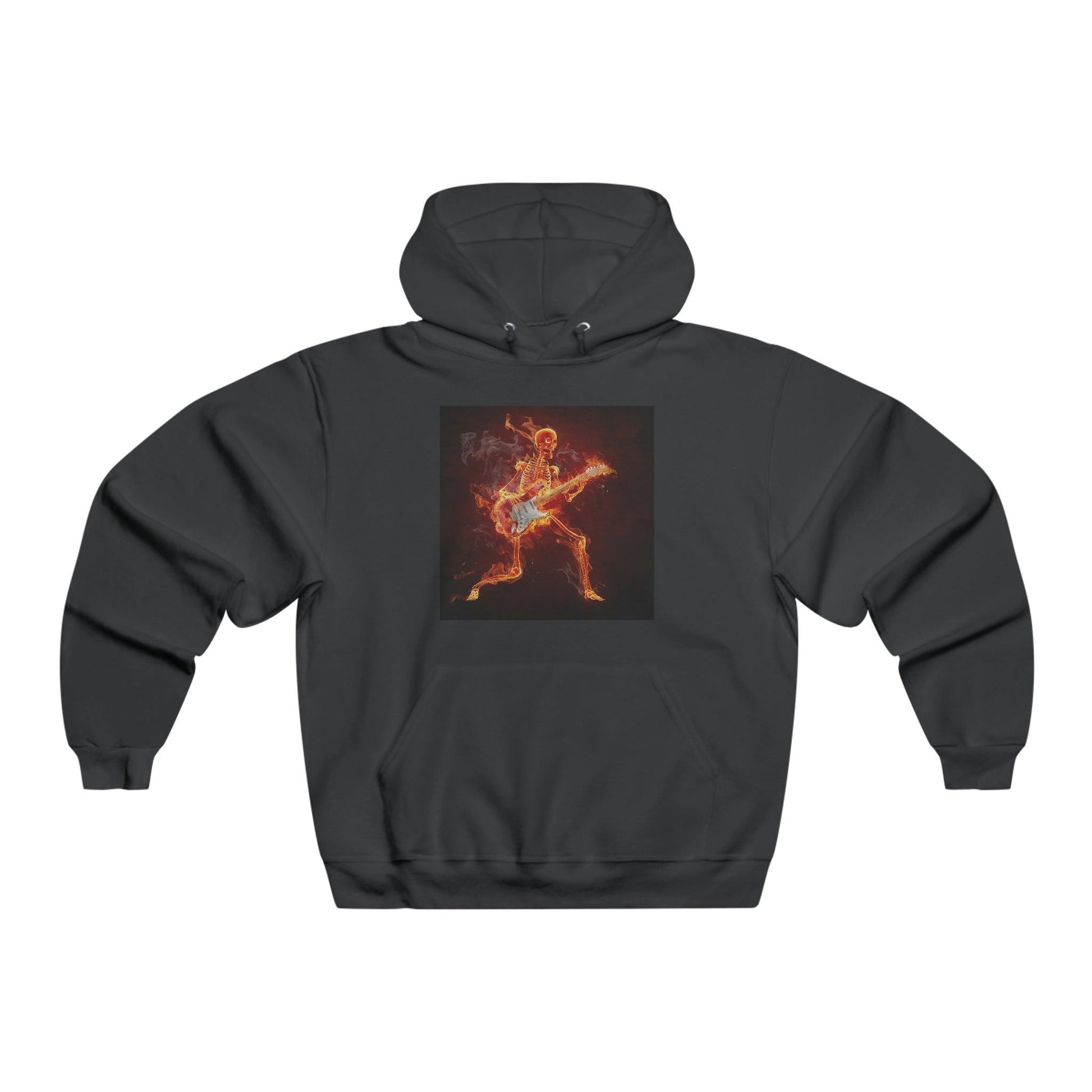 Fiery Guitarist Men's NUBLEND® Hooded Sweatshirt - Lizard Vigilante