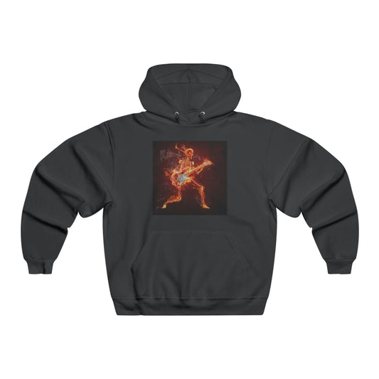 Fiery Guitarist Men's NUBLEND® Hooded Sweatshirt - Lizard Vigilante