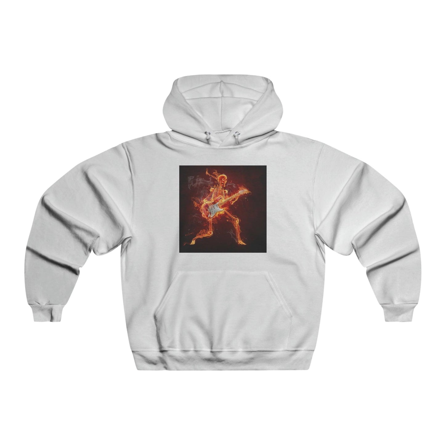 Fiery Guitarist Men's NUBLEND® Hooded Sweatshirt - Lizard Vigilante