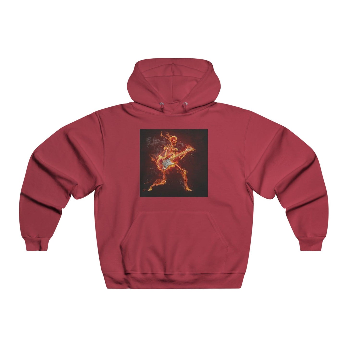 Fiery Guitarist Men's NUBLEND® Hooded Sweatshirt - Lizard Vigilante