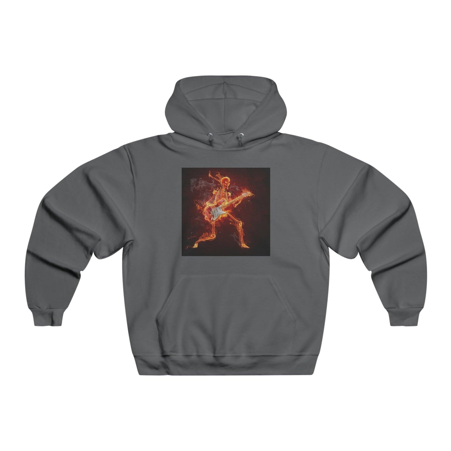 Fiery Guitarist Men's NUBLEND® Hooded Sweatshirt - Lizard Vigilante