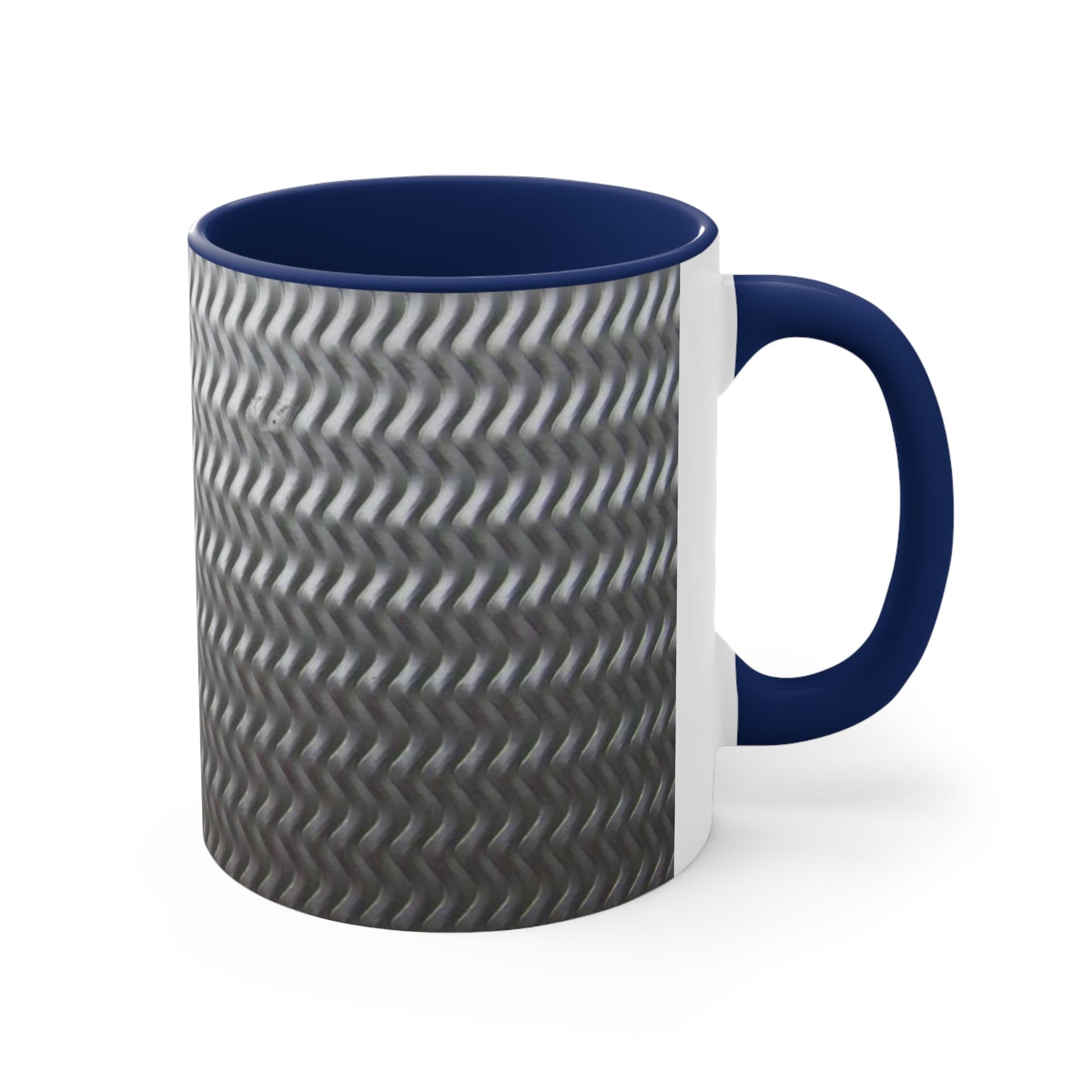 Aluminum Treads Multycolor Accent Coffee Mug, 11oz - Lizard Vigilante