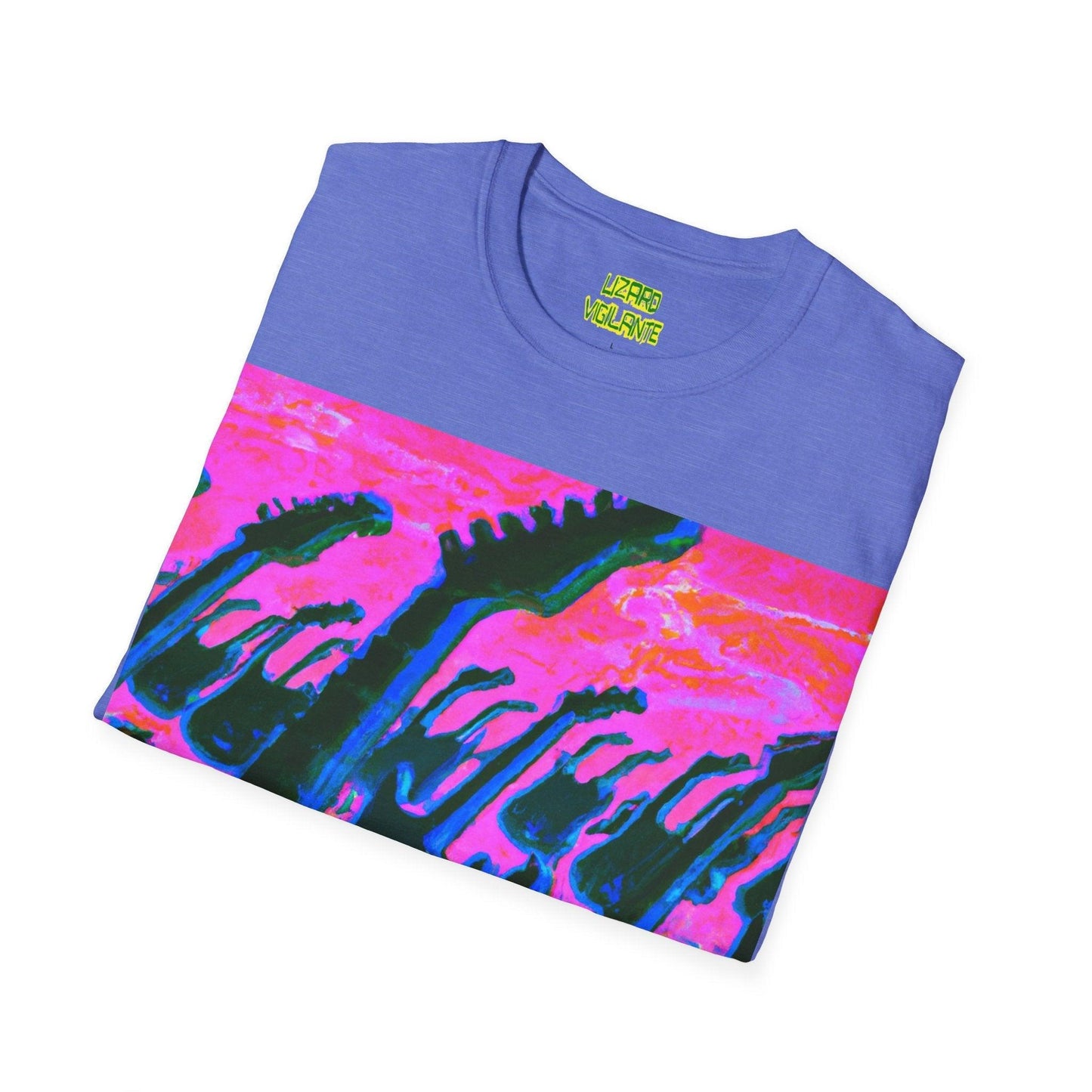 Beach Attack Unisex Softstyle T-Shirt - Lizard Vigilante